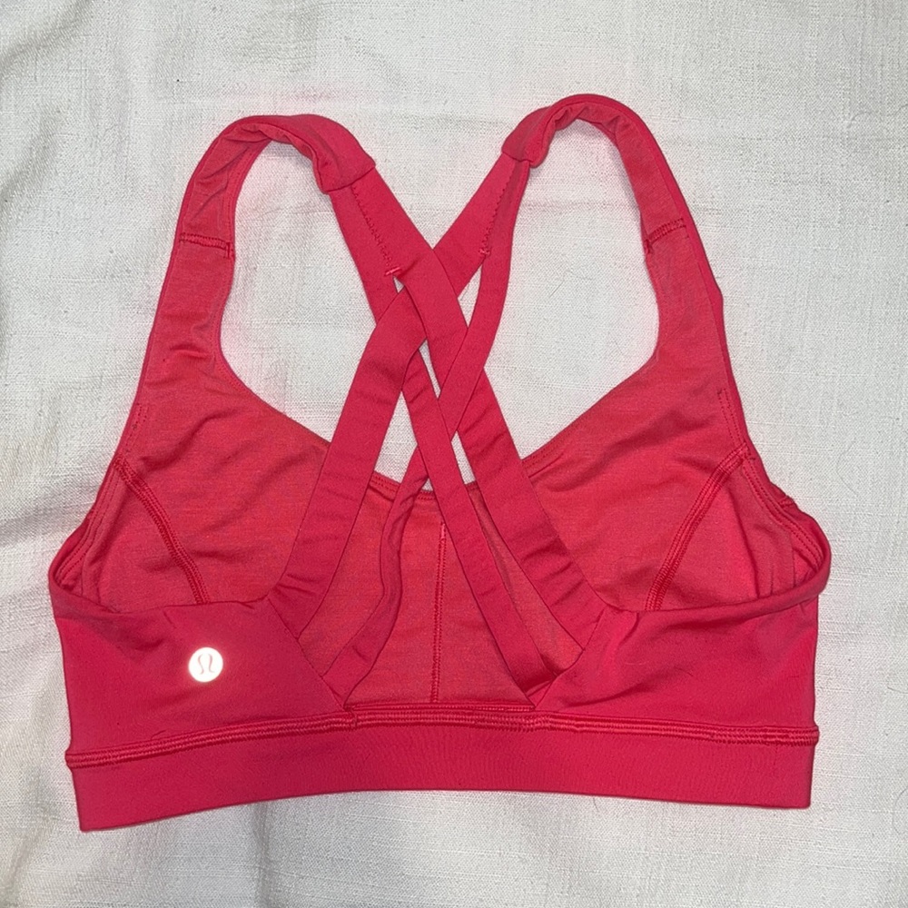 Size 4 Lululemon Hot Pink Sports Bra